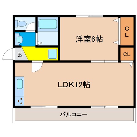 BLAN CUBE神戸北　Ｂ棟の物件間取画像